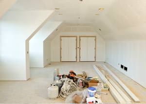 A interior paint job in progress in Severna Park